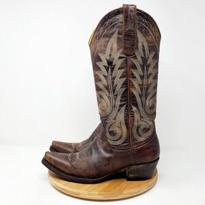 Old Gringo Nevada Boots Womens 5 Chocolate Brown Leather Western Cowboy Snip Toe